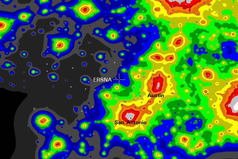 ERSNA Light Pollution Map