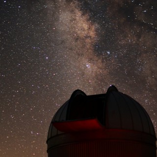 Milky Way rising over Observatory