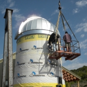 Finishing dome installation