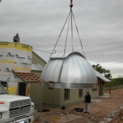 Dome is lifted from the ground